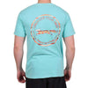 The Tenochtitlan Aztec Pattern Original Logo Tee Shirt in Chalky Mint by Country Club Prep - Country Club Prep