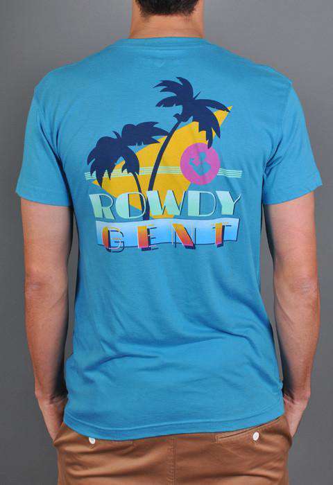 The Vice Short Sleeve Pocket Tee in Caribbean Blue by Rowdy Gentleman - Country Club Prep