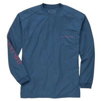 This Dog Hunts Longsleeve Performance Tee in Navy by Southern Proper - Country Club Prep