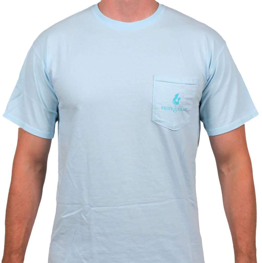 Three Dogs Tee in Light Blue by Fripp & Folly - Country Club Prep