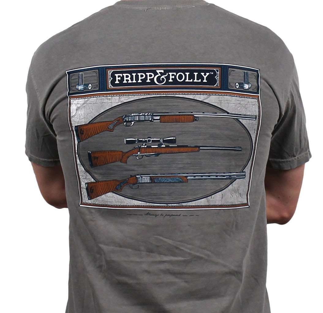 Three Guns Tee Grey by Fripp & Folly - Country Club Prep