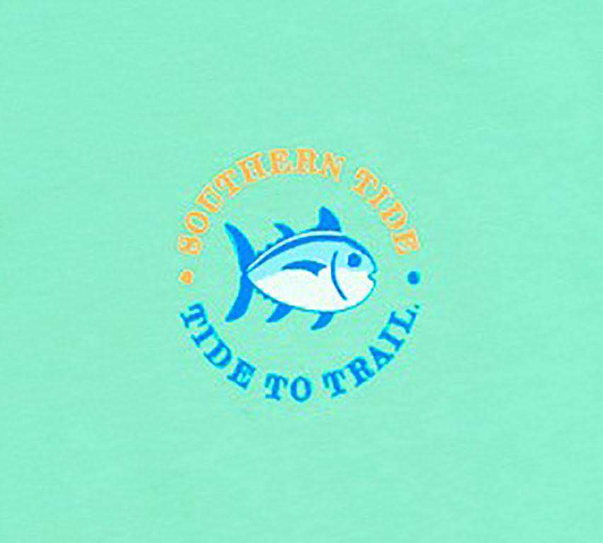 Tide to Trail Tee in Bermuda Teal by Southern Tide - Country Club Prep