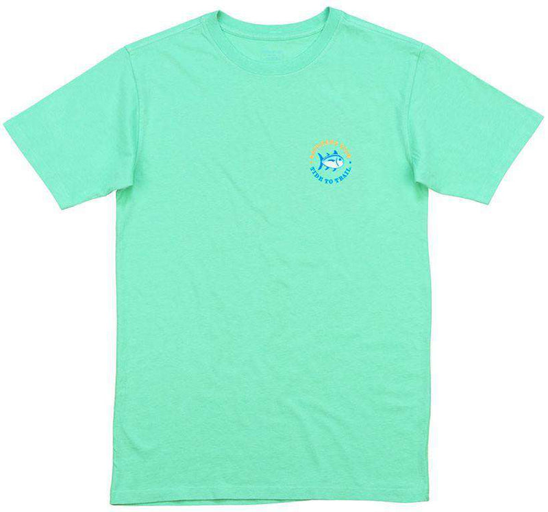 Tide to Trail Tee in Bermuda Teal by Southern Tide - Country Club Prep