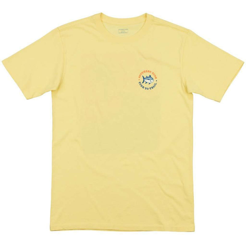 Tide to Trail Tee in Sunshine Yellow by Southern Tide - Country Club Prep