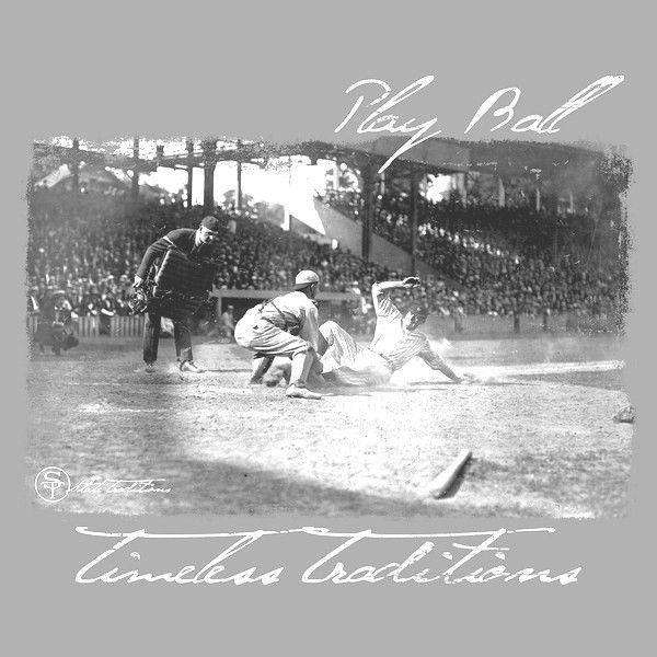 Timeless Traditions Baseball T-Shirt in Grey by State Traditions - Country Club Prep