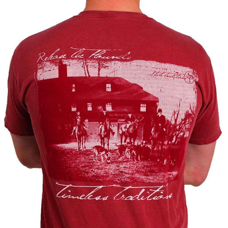 Timeless Traditions Hounds T-Shirt in Brick Red by State Traditions - Country Club Prep