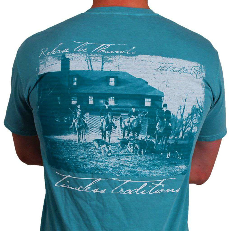 Timeless Traditions Hounds T-Shirt in Seafoam Green by State Traditions - Country Club Prep