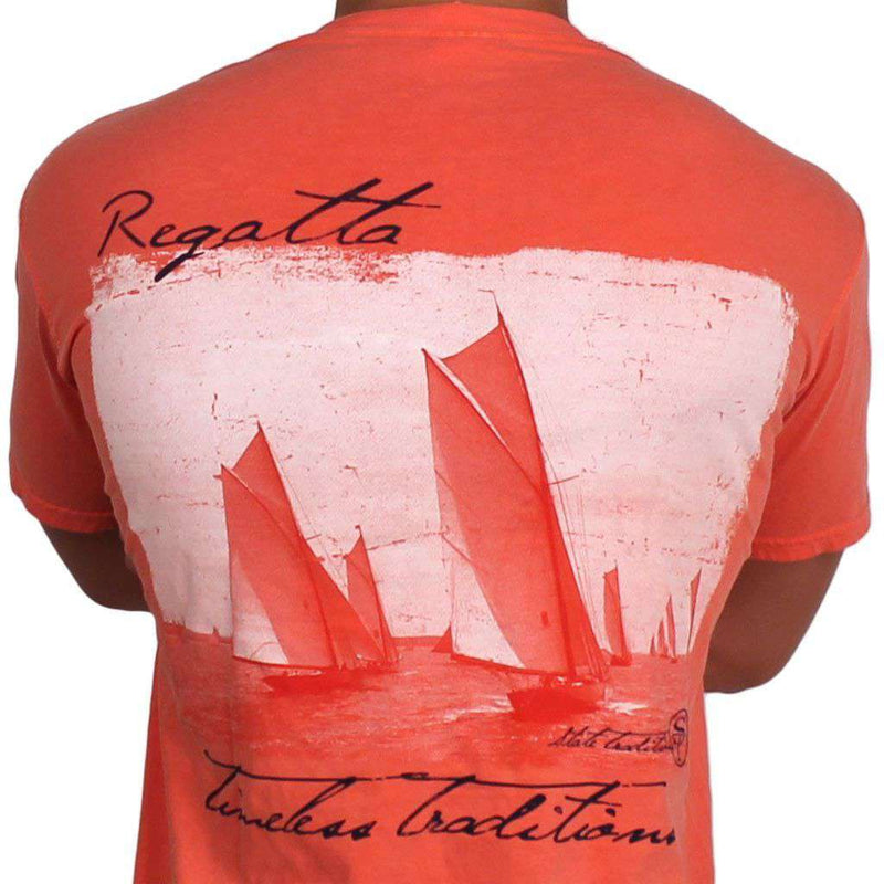 Timeless Traditions Regatta T-Shirt in Bright Salmon by State Traditions - Country Club Prep