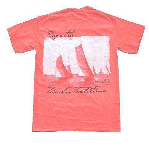 Timeless Traditions Regatta T-Shirt in Bright Salmon by State Traditions - Country Club Prep