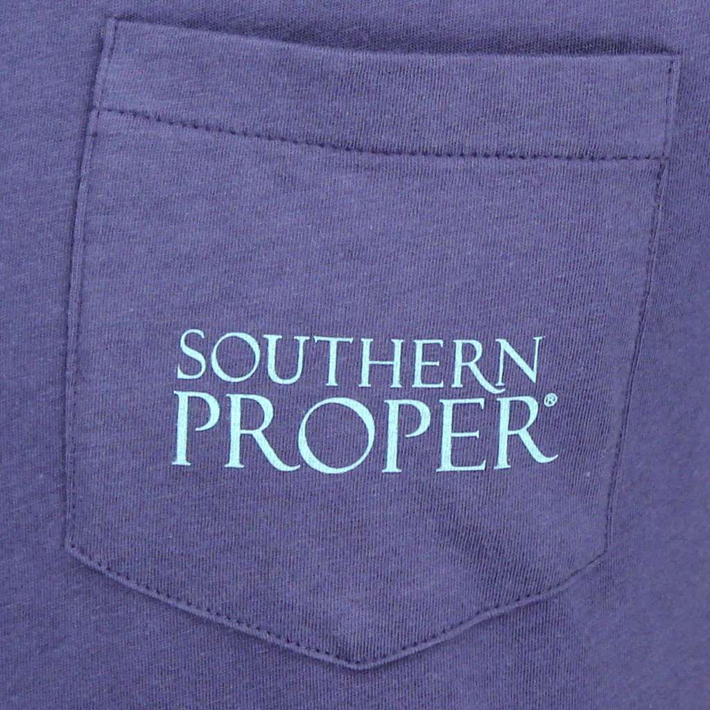 Tipsy and Tied Tee in Navy by Southern Proper - Country Club Prep