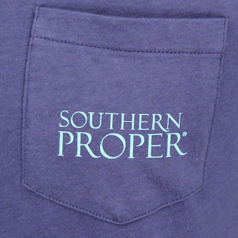 Tipsy and Tied Tee in Navy by Southern Proper - Country Club Prep