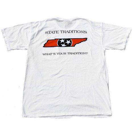 TN Knoxville Traditional T-Shirt in White by State Traditions - Country Club Prep