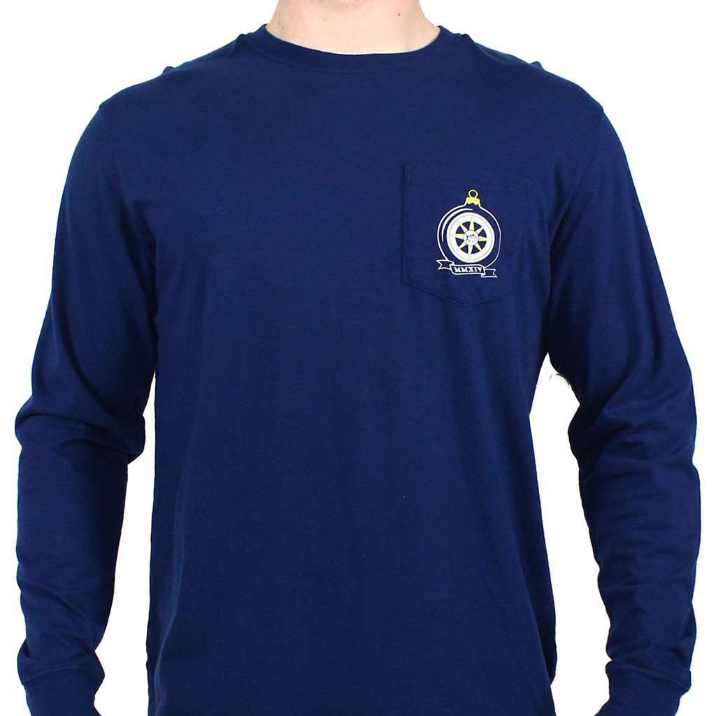 Toast to the Coast Long Sleeve Shirt in Night Sky Navy by Southern Tide - Country Club Prep