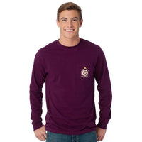 Toast to the Coast Long Sleeve T-Shirt in Black Raspberry by Southern Tide - Country Club Prep