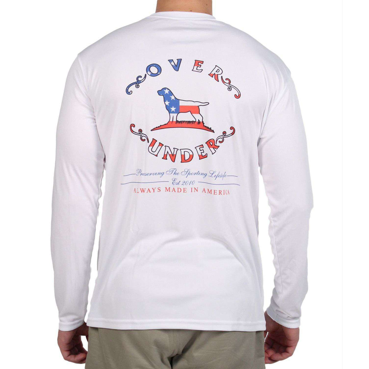 Tried and True Tidal Tech Long Sleeve Performance Tee Shirt in White by Over Under Clothing - Country Club Prep