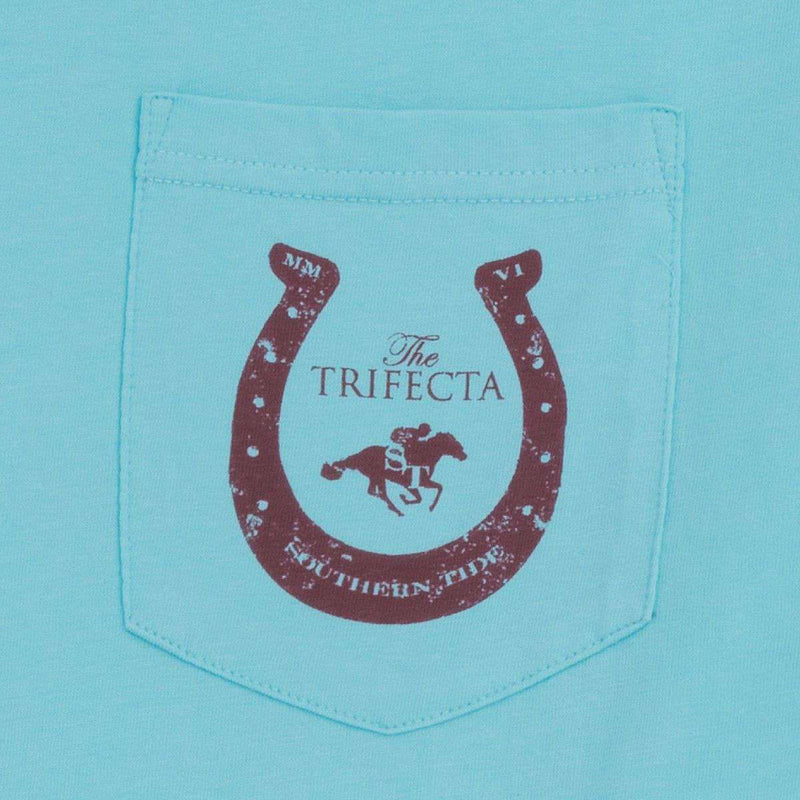 Trifecta Tee Shirt in Crystal Blue by Southern Tide - Country Club Prep