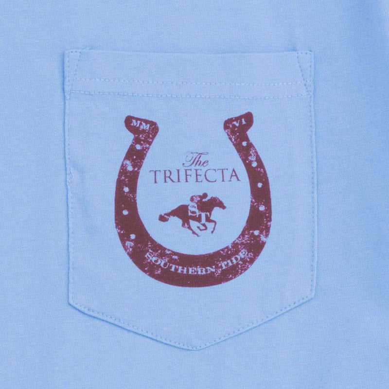 Trifecta Tee Shirt in Ocean Channel Blue by Southern Tide - Country Club Prep