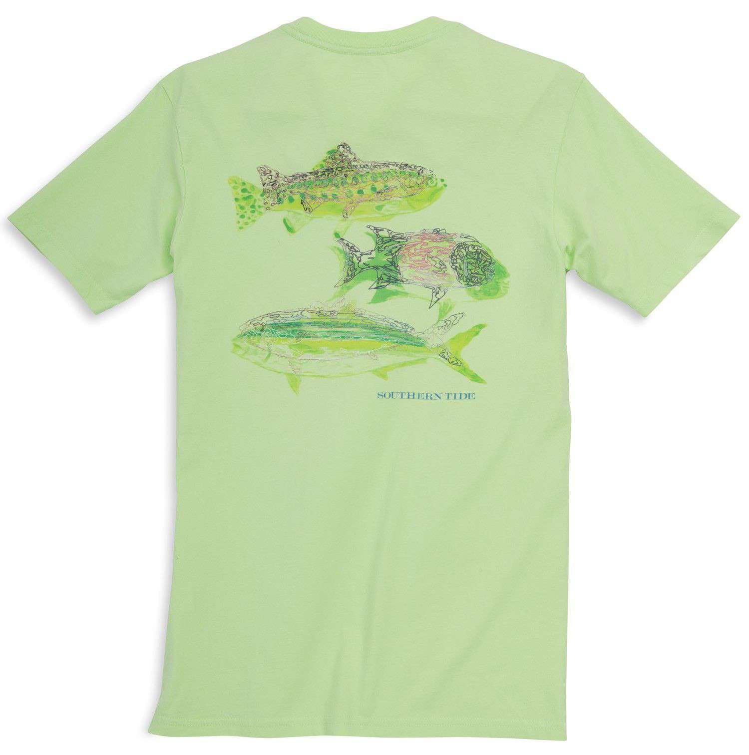 Triple Haul Tee in Lime by Southern Tide - Country Club Prep