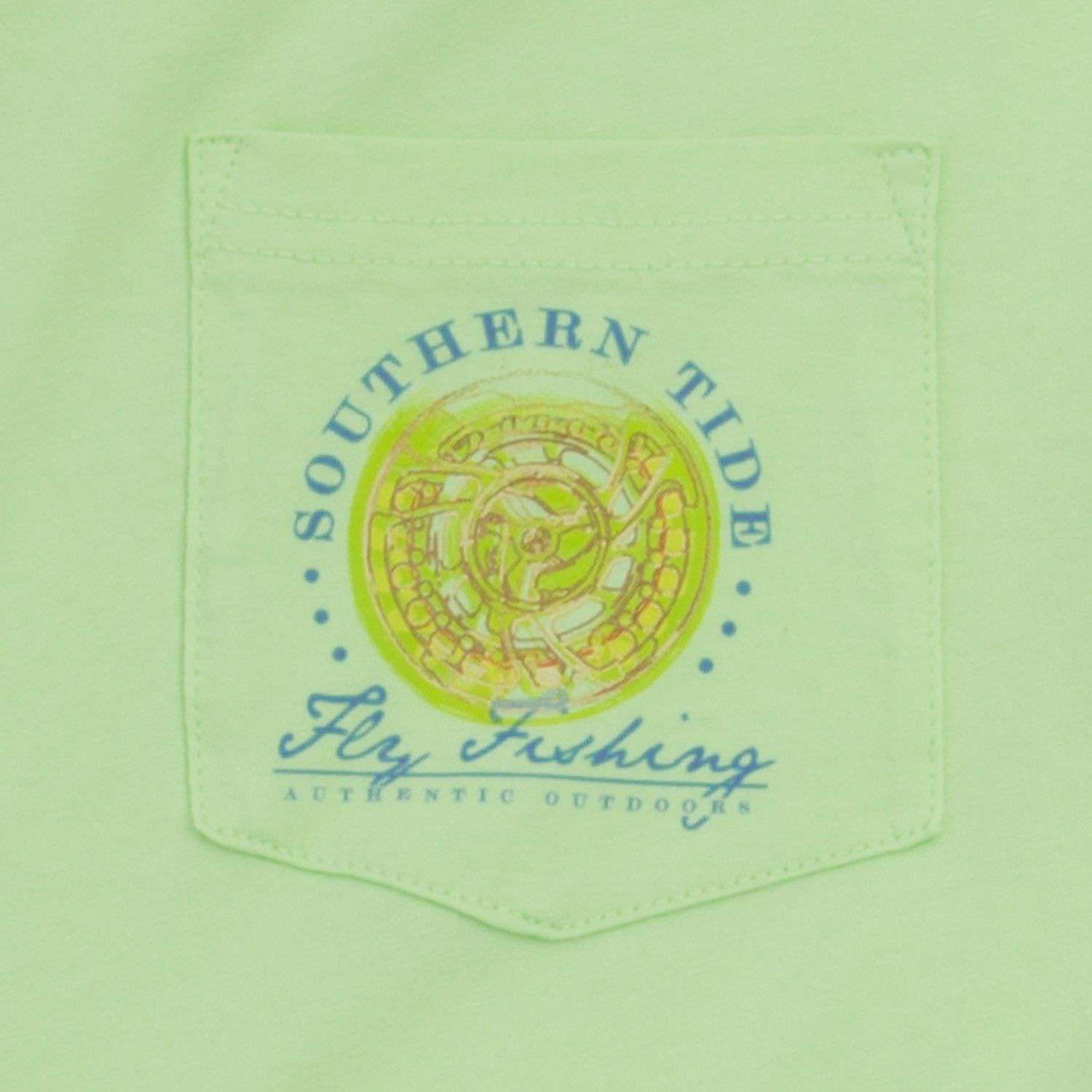 Triple Haul Tee in Lime by Southern Tide - Country Club Prep
