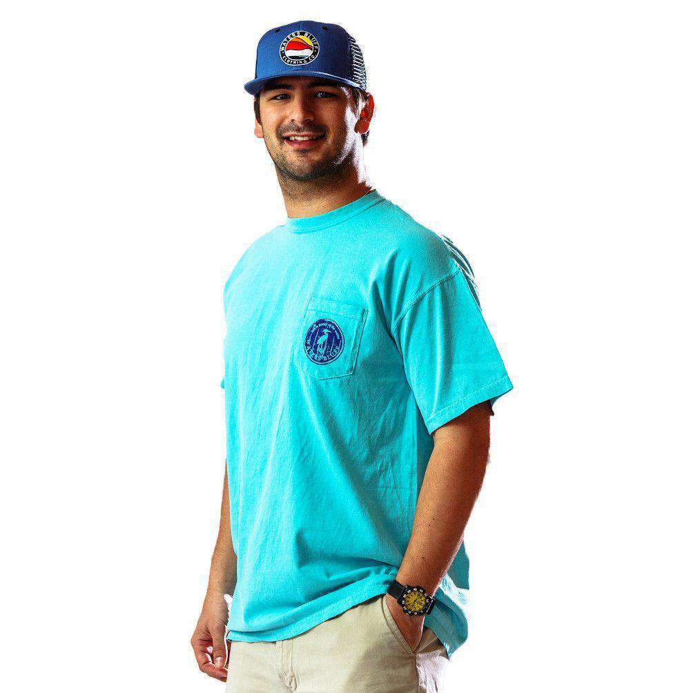Tucker Tee Shirt in Chalky Mint Green by Waters Bluff - Country Club Prep