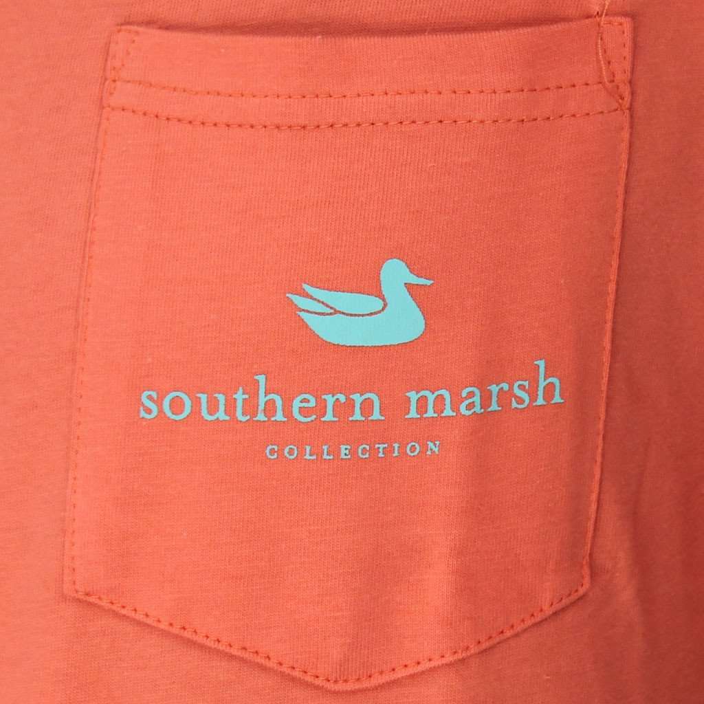 Tuna Tee in Coral by Southern Marsh - Country Club Prep