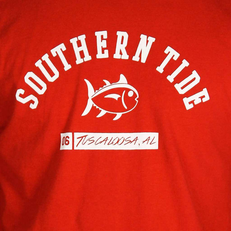 UA Long Sleeve Campus Tee in Crimson by Southern Tide - Country Club Prep