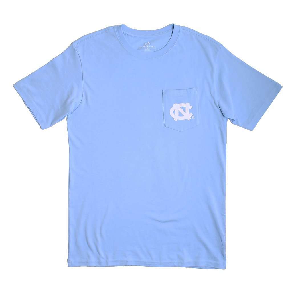 University of North Carolina Mascot Skipjack T-Shirt in Tide Blue by Southern Tide - Country Club Prep