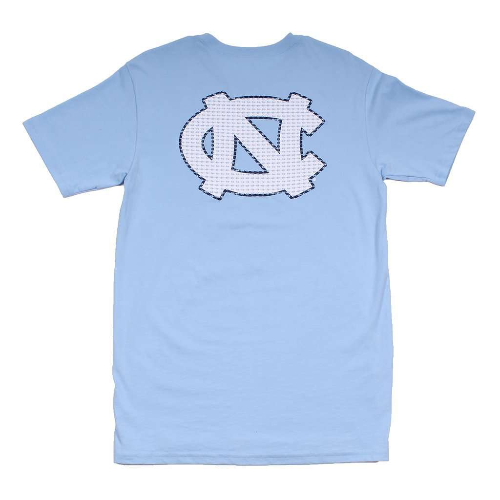 University of North Carolina Skipjack Fill T-Shirt in True Blue by Southern Tide - Country Club Prep