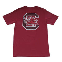 University of South Carolina Skipjack Fill T-Shirt in Chianti by Southern Tide - Country Club Prep