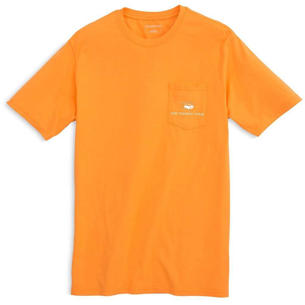 University of Tennessee Skipjack Fill T-Shirt in Rocky Top Orange by Southern Tide - Country Club Prep