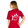 University Outline Pocket Tee in Crimson by Southern Tide - Country Club Prep