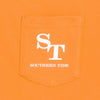 University Outline Pocket Tee in Rocky Top Orange by Southern Tide - Country Club Prep