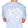 University Outline Pocket Tee in True Blue by Southern Tide - Country Club Prep