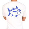 University Outline Tee in White by Southern Tide - Country Club Prep