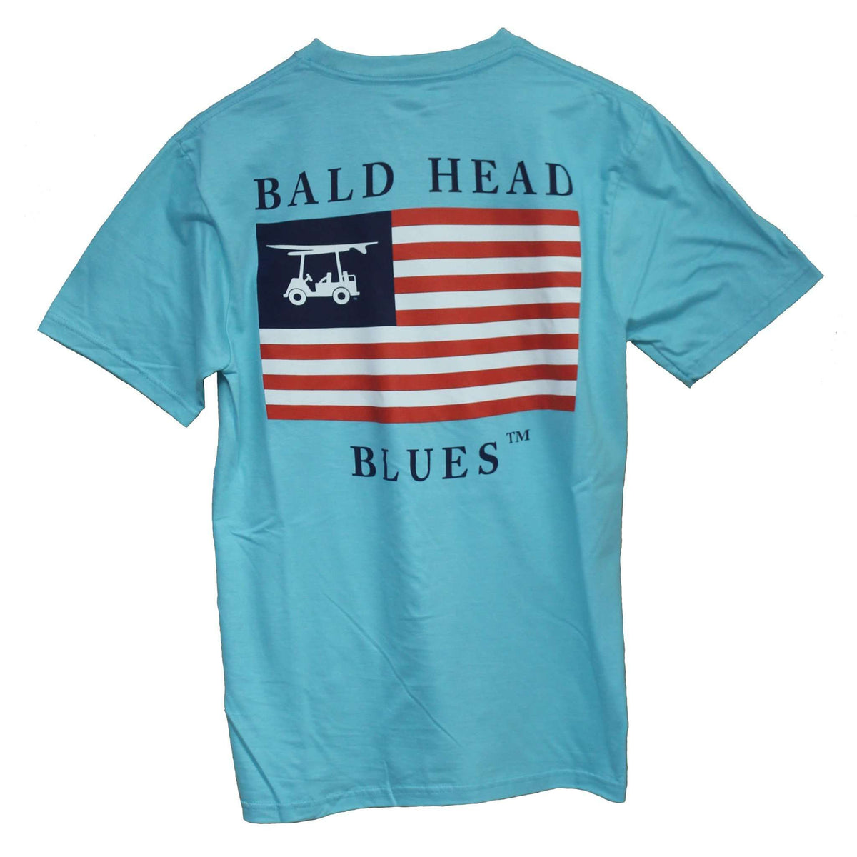 USA Tee in Aqua by Bald Head Blues - Country Club Prep