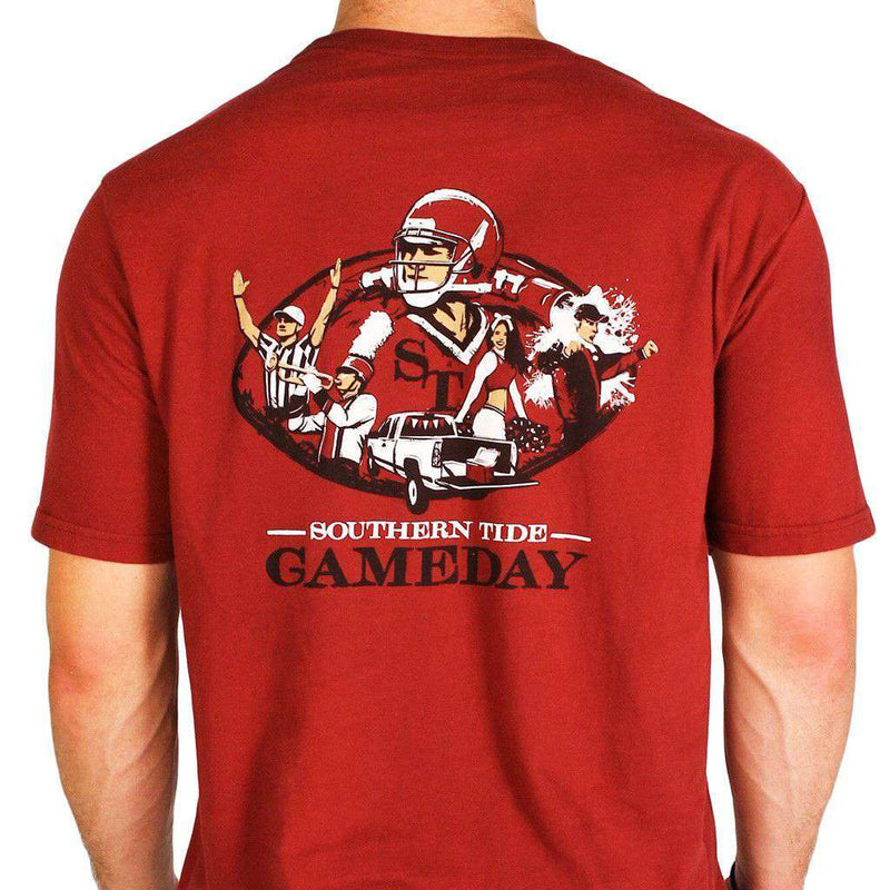 USC Gameday Tee in Garnet by Southern Tide - Country Club Prep