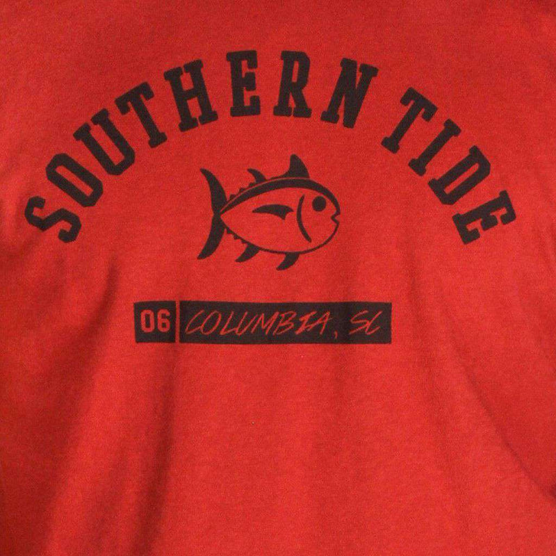 USC Long Sleeve Campus Tee in Garnet by Southern Tide - Country Club Prep