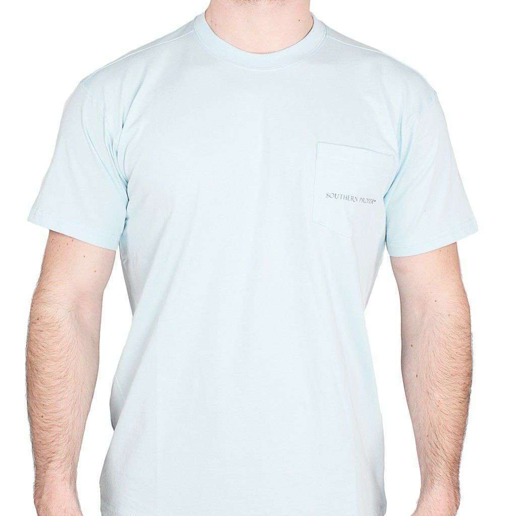 Use Protection Tee in Aqua by Southern Proper - Country Club Prep