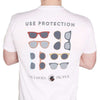 Use Protection Tee in White by Southern Proper - Country Club Prep