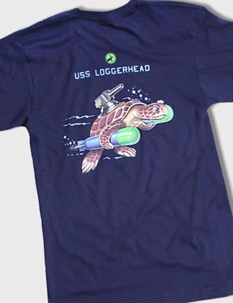 USS Loggerhead Tee in Navy by Loggerhead Apparel - Country Club Prep