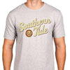 Varsity Tee in Grey and Gold by Southern Tide - Country Club Prep