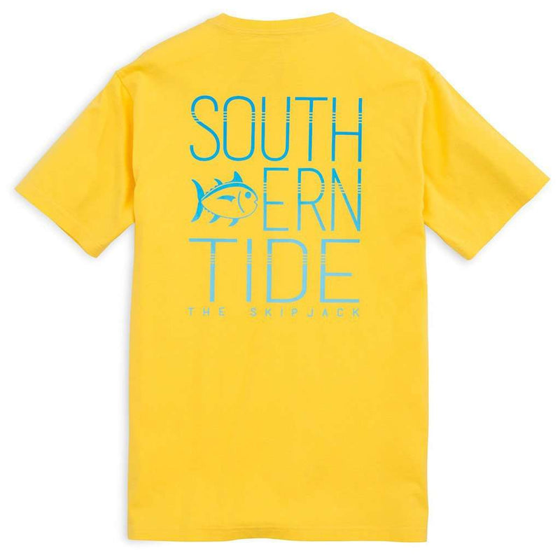 Vibrant Skipjack Tee Shirt in Citrus Yellow by Southern Tide - Country Club Prep