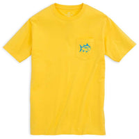 Vibrant Skipjack Tee Shirt in Citrus Yellow by Southern Tide - Country Club Prep