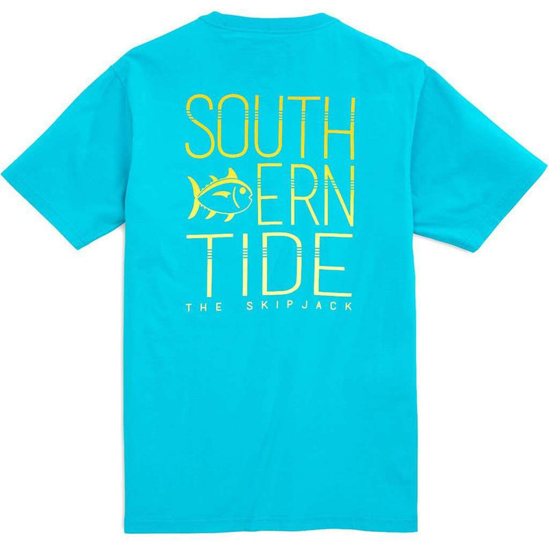 Vibrant Skipjack Tee Shirt in Scuba Blue by Southern Tide - Country Club Prep