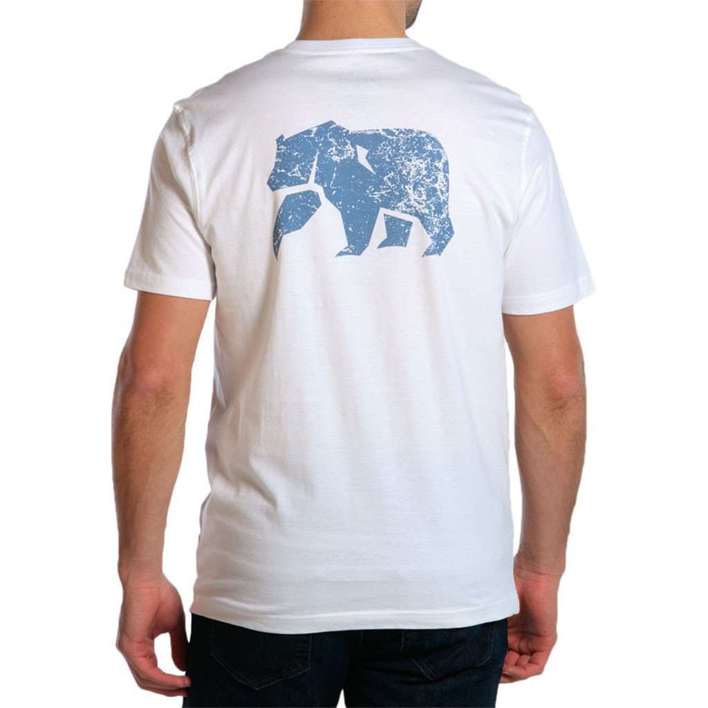 Vintage Bear Tee in White by The Normal Brand - Country Club Prep