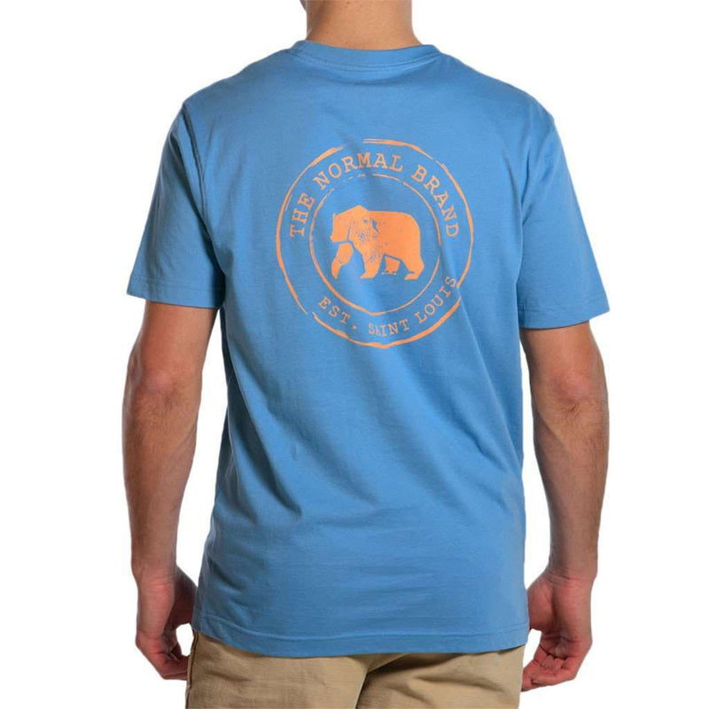 Vintage Circle Back Tee in Faded Denim by The Normal Brand - Country Club Prep