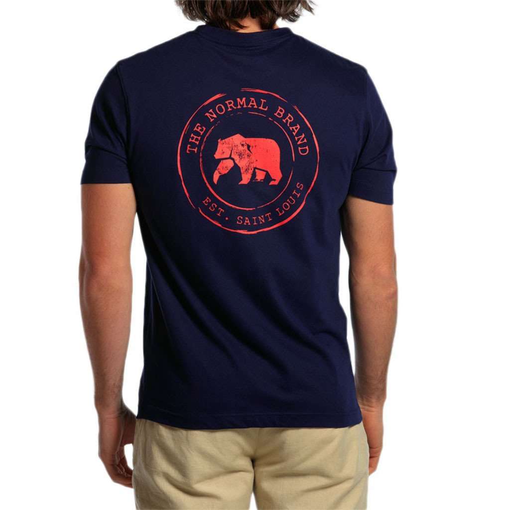 Vintage Circle Back Tee in Navy by The Normal Brand - Country Club Prep