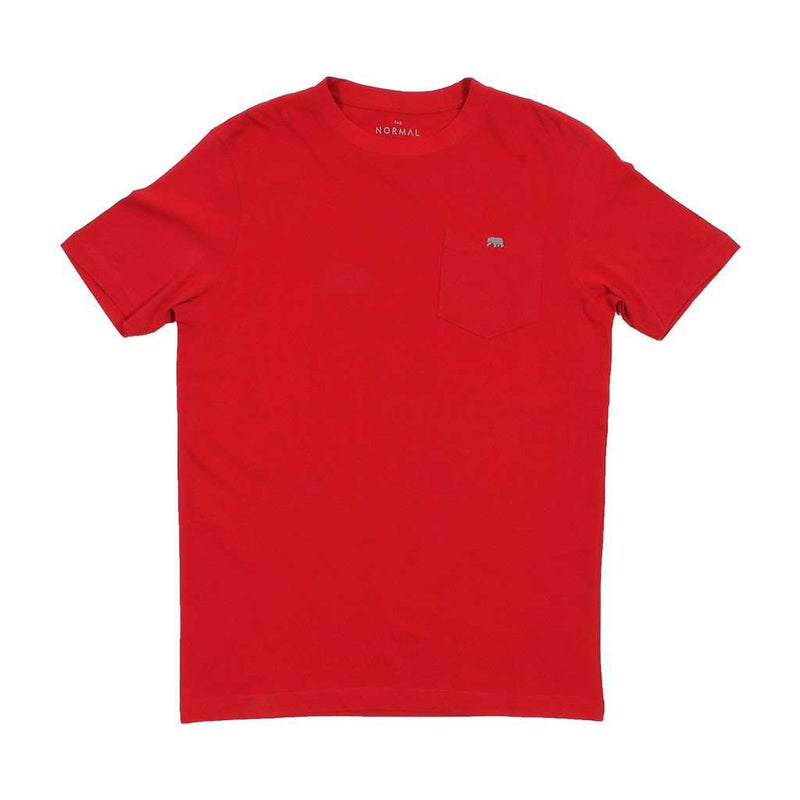 Vintage Circle Back Tee in Red by The Normal Brand - Country Club Prep