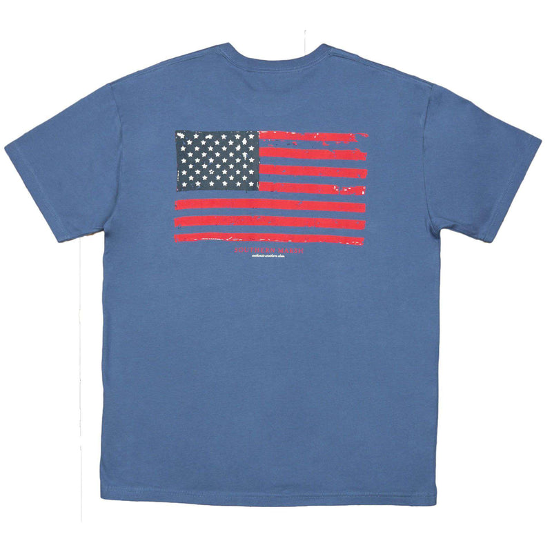 Southern Marsh Vintage Flag Tee Shirt in Bluestone – Country Club Prep