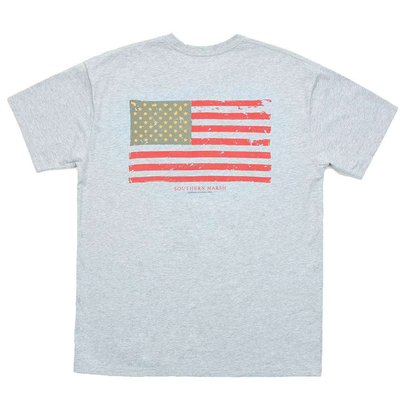 Southern Marsh Vintage Flag Tee Shirt in Light Gray – Country Club Prep